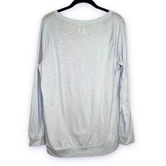 PINK Victoria's Secret Long Sleeve Raglan Tee Shirt Lavender SZ Small - Picture 2 of 4